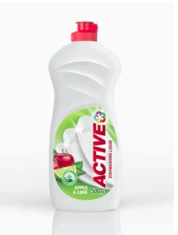 Active гель 500мл д/миття посуду лайм та яблуко